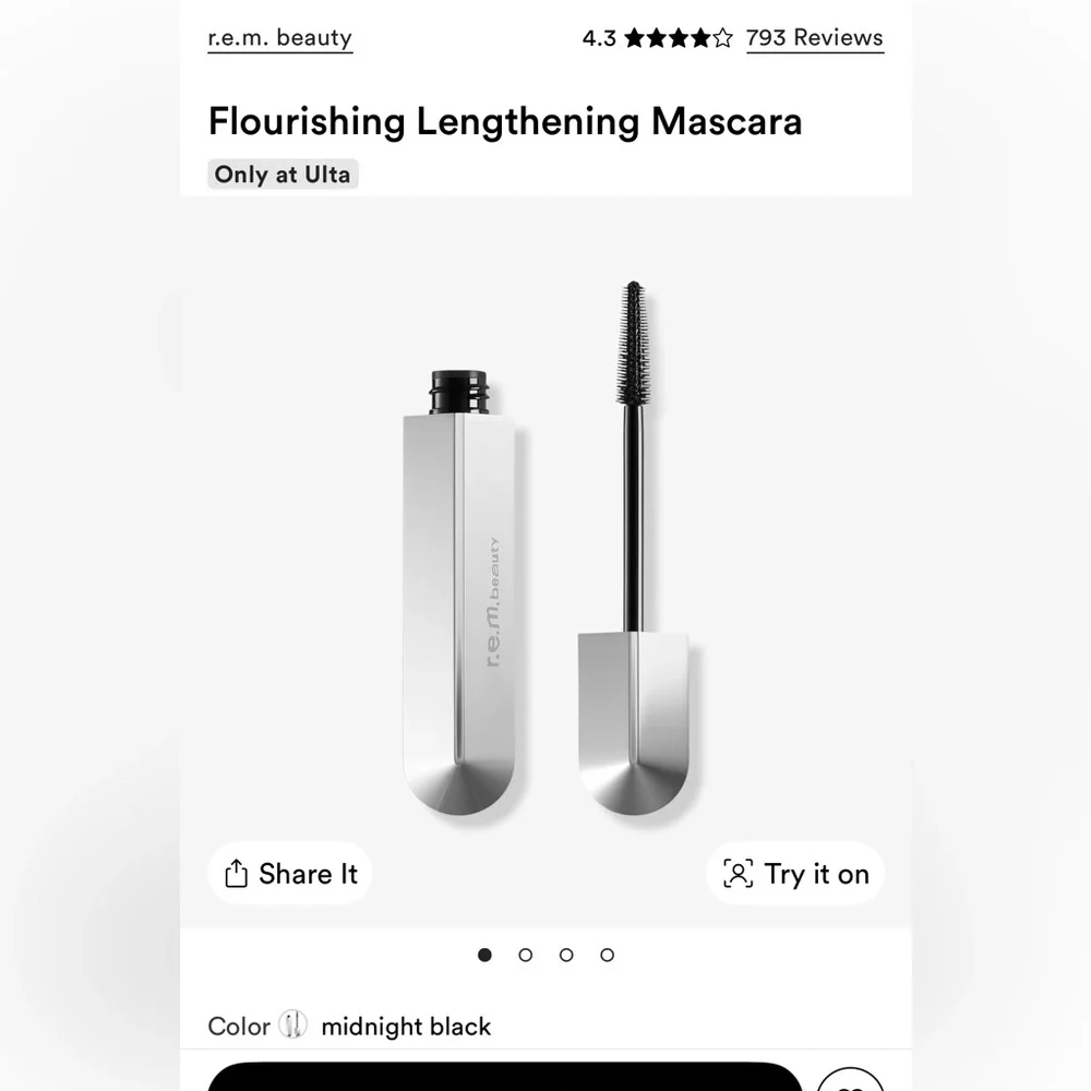 REM Beauty Flourishing Volumizing Mascara in Midnight Black